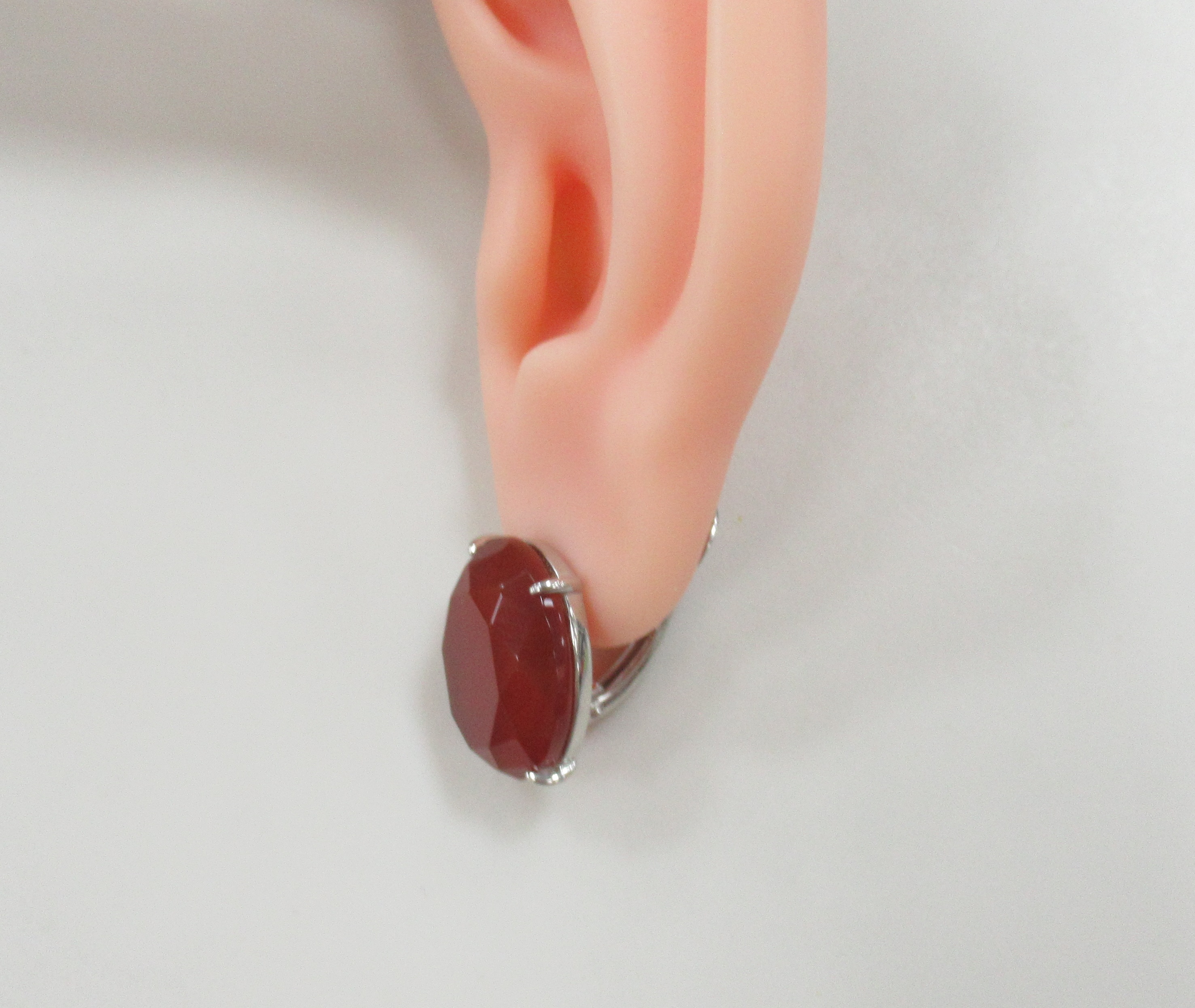 Серебряные серьги с агатами